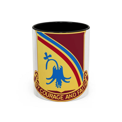 22 Transportation Battalion (U.S. Army) Accent Coffee Mug-11oz-Black-Go Mug Yourself