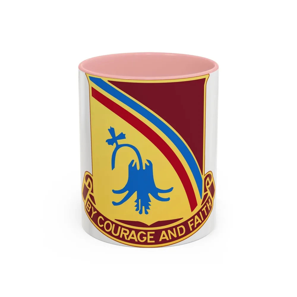 22 Transportation Battalion (U.S. Army) Accent Coffee Mug-11oz-Pink-Go Mug Yourself