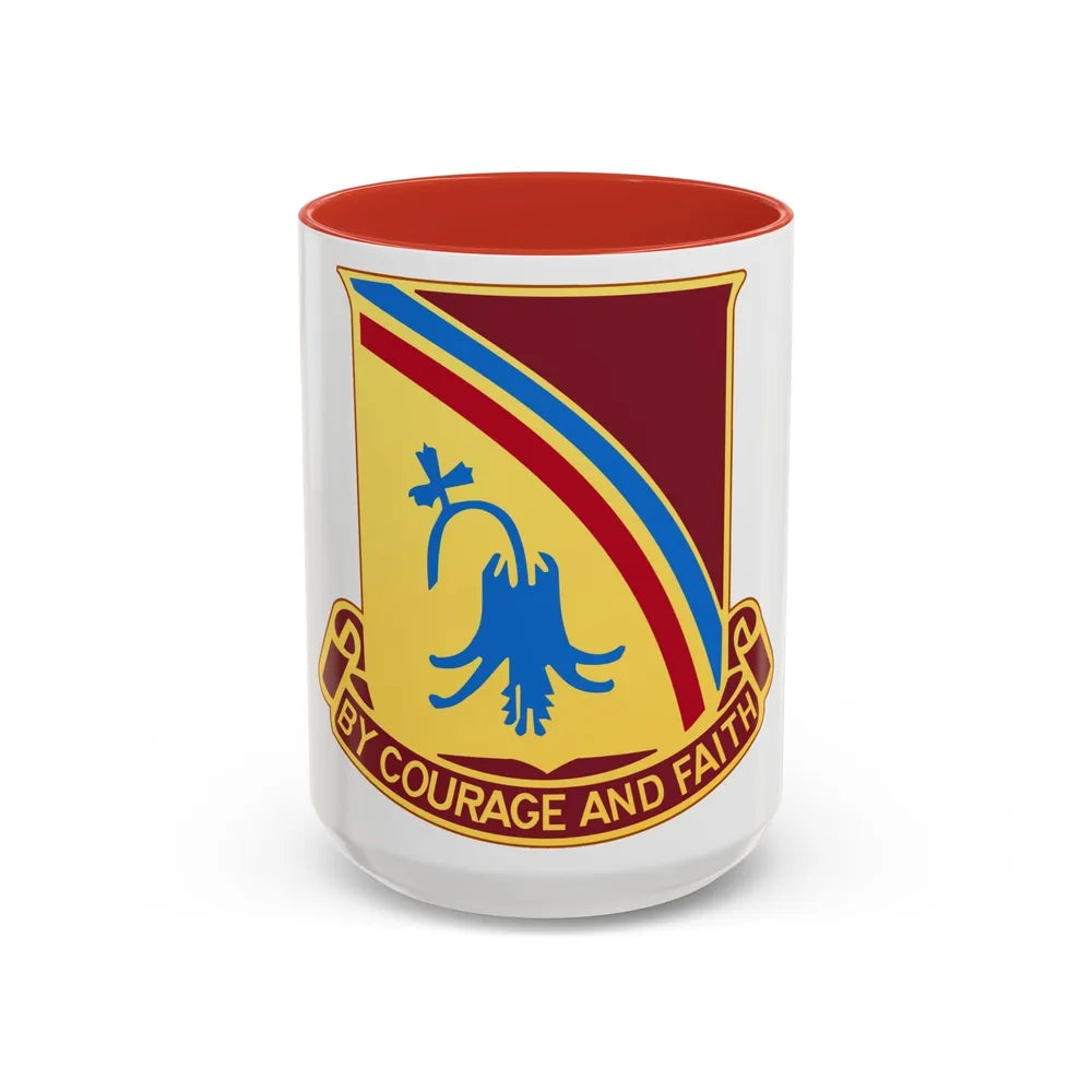 22 Transportation Battalion (U.S. Army) Accent Coffee Mug-15oz-Red-Go Mug Yourself