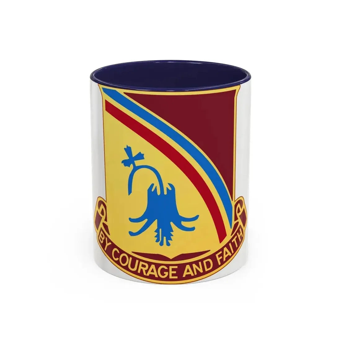 22 Transportation Battalion (U.S. Army) Accent Coffee Mug 11oz Navy - Go Mug Yourself