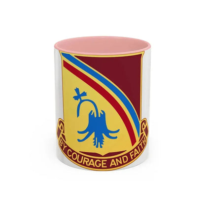 22 Transportation Battalion (U.S. Army) Accent Coffee Mug 11oz Pink - Go Mug Yourself