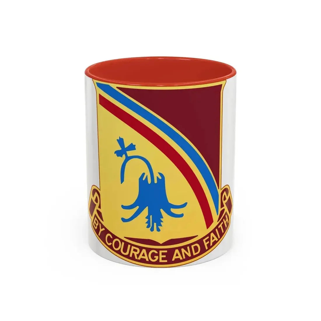 22 Transportation Battalion (U.S. Army) Accent Coffee Mug 11oz Red - Go Mug Yourself