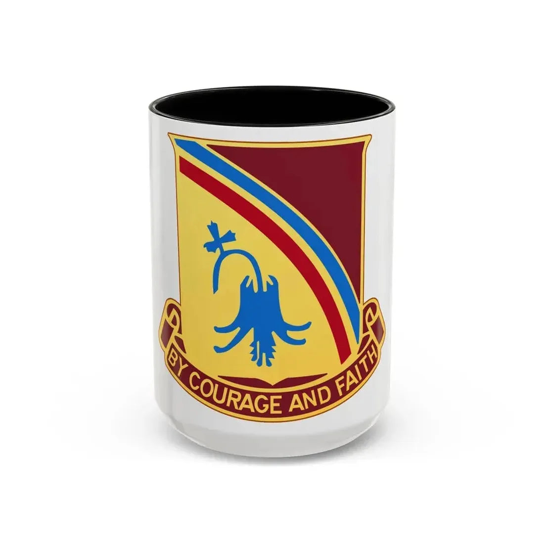 22 Transportation Battalion (U.S. Army) Accent Coffee Mug 15oz Black - Go Mug Yourself