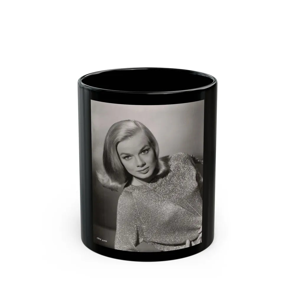 Leslie Parrish #216 (Vintage Female Icon) Black Coffee Mug-11oz-Go Mug Yourself