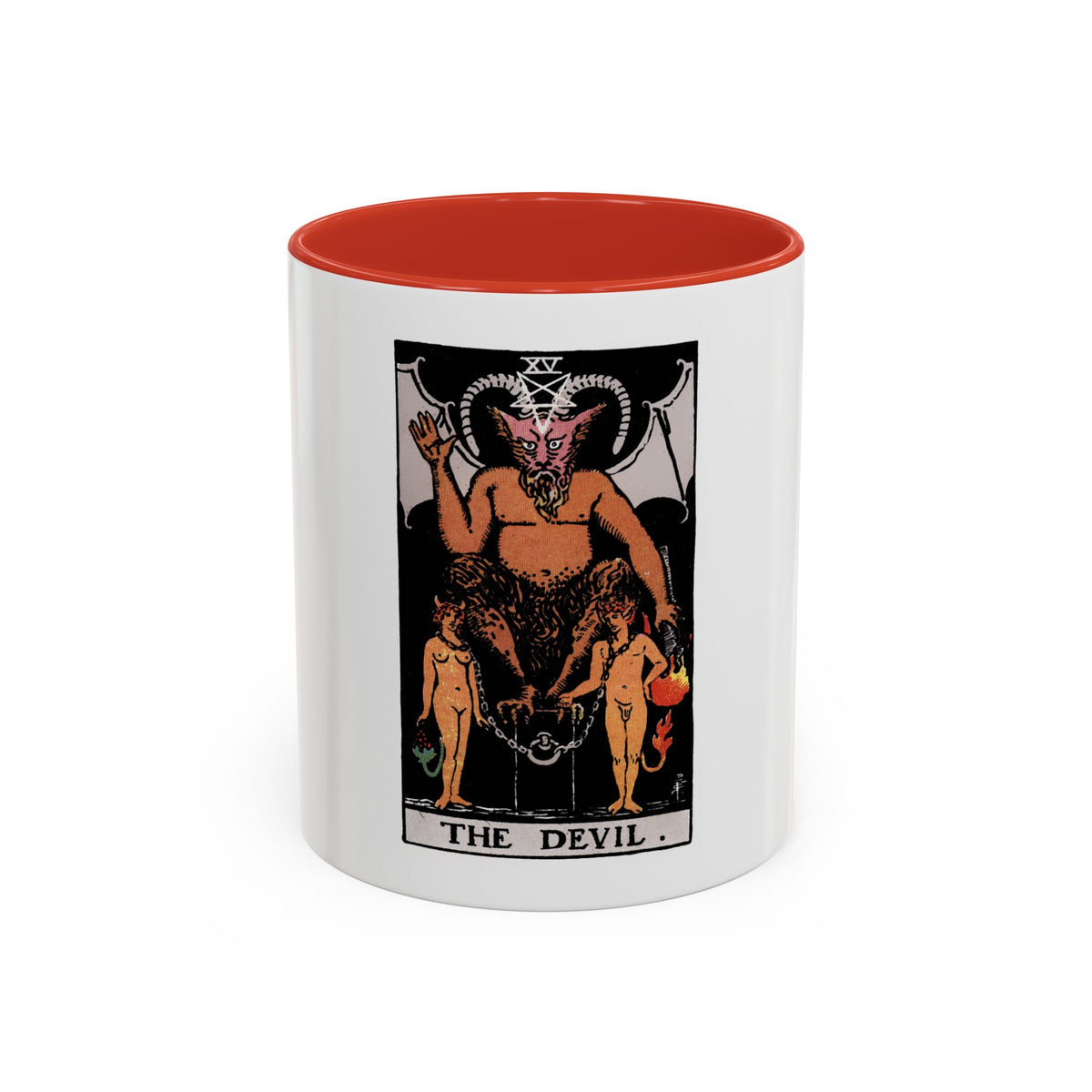 The Devil (Tarot Card) Accent Coffee Mug