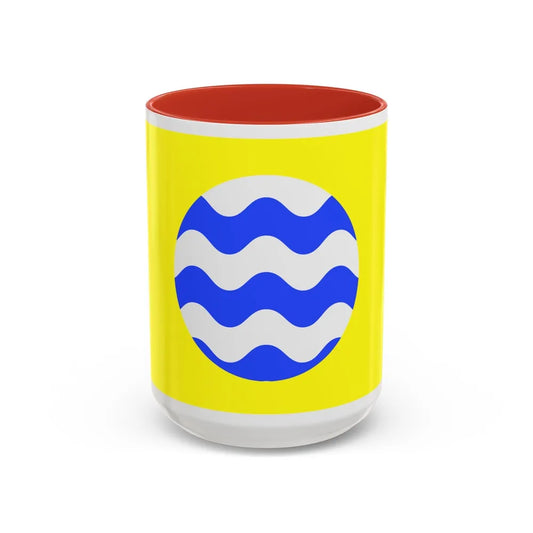 Flag of Fontana Malta - Accent Coffee Mug-15oz-Red-Go Mug Yourself