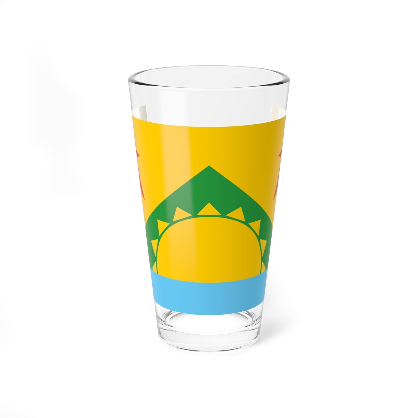 Bidar District Flag (France) Pint Glass 16oz
