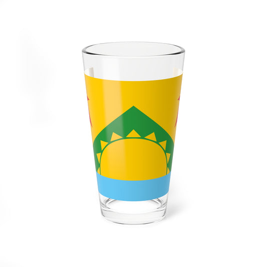 Bidar District Flag (France) Pint Glass 16oz