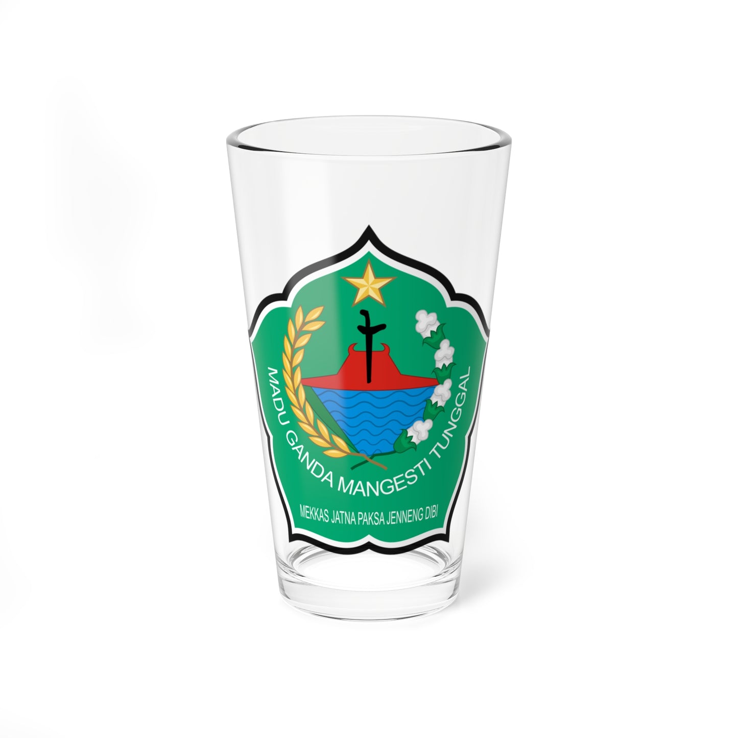 Seal of Pamekasan Regency (Indonesia) (Coat of Arms) Pint Glass 16oz