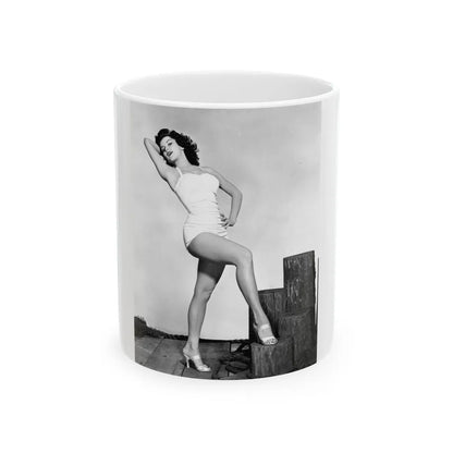 Debra Paget #264 2 (Vintage Female Icon) White Coffee Mug-11oz-Go Mug Yourself