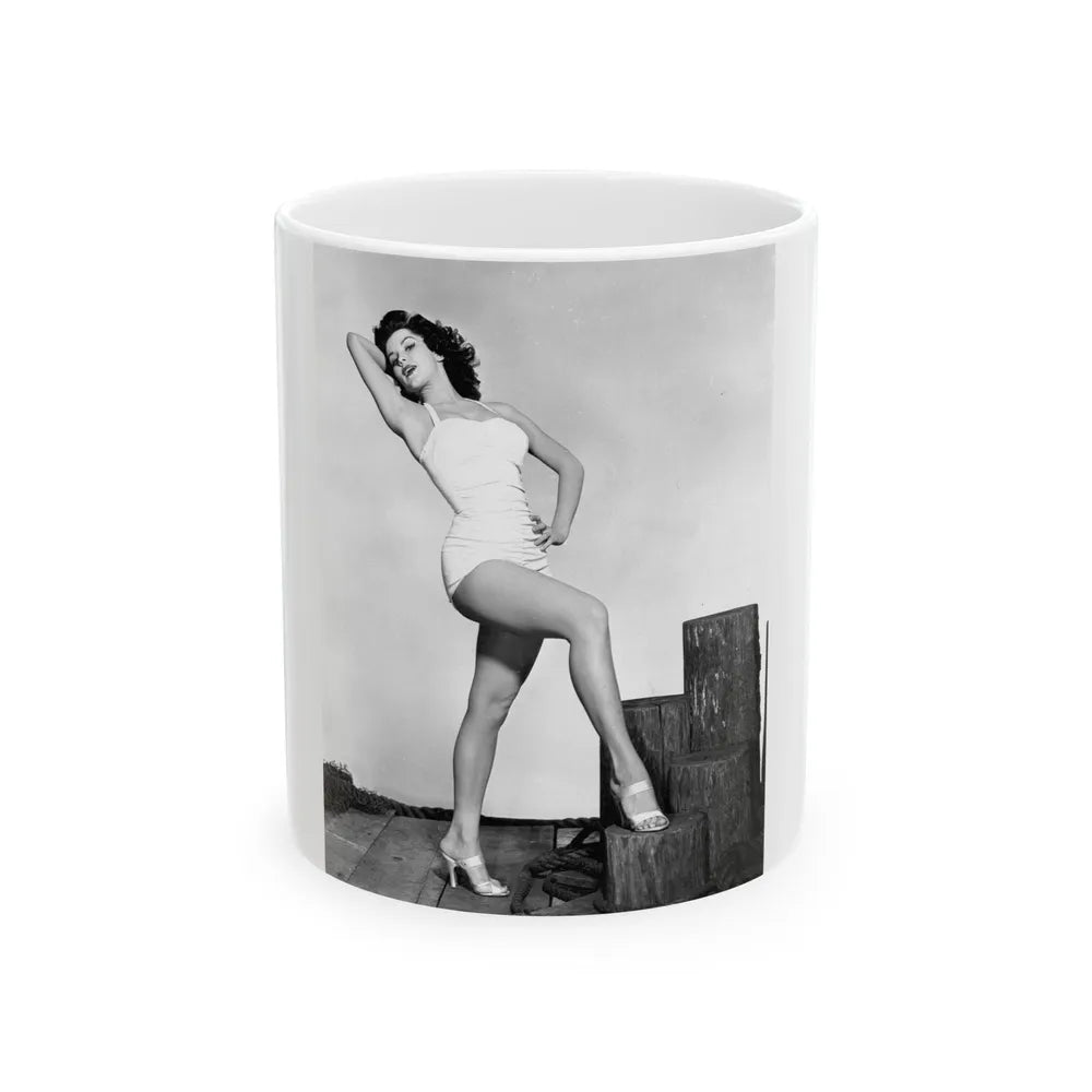 Debra Paget #264 3 (Vintage Female Icon) White Coffee Mug-11oz-Go Mug Yourself