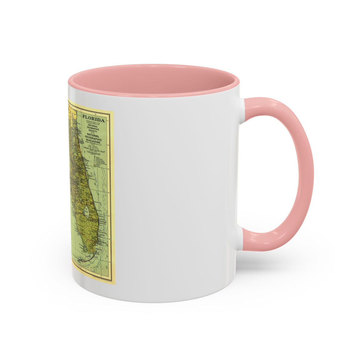USA - Florida (1930) (Map) Accent Coffee Mug