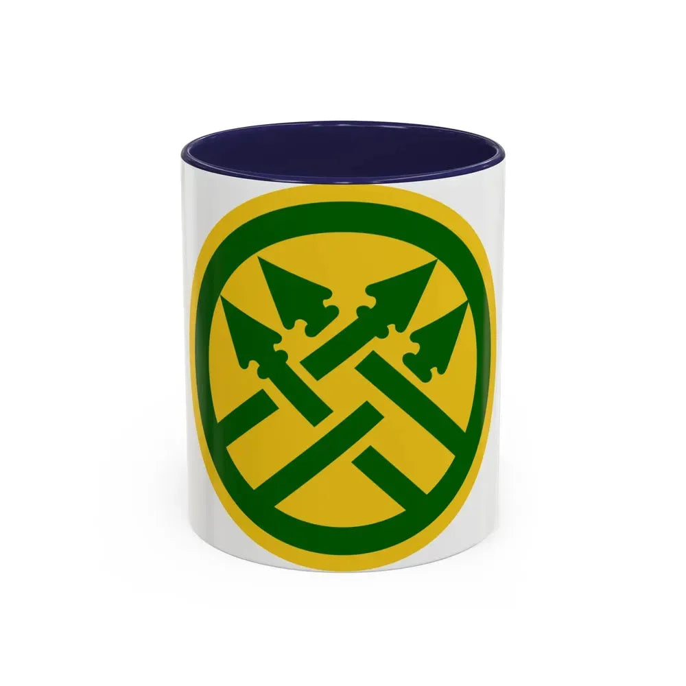 220th Military Police Brigade 2 (U.S. Army) Accent Coffee Mug 11oz Navy - Go Mug Yourself