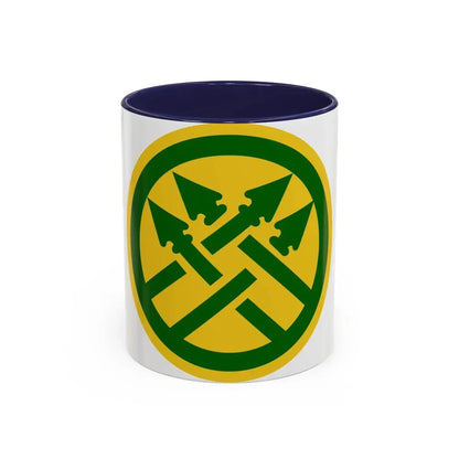 220th Military Police Brigade 2 (U.S. Army) Accent Coffee Mug 11oz Navy - Go Mug Yourself