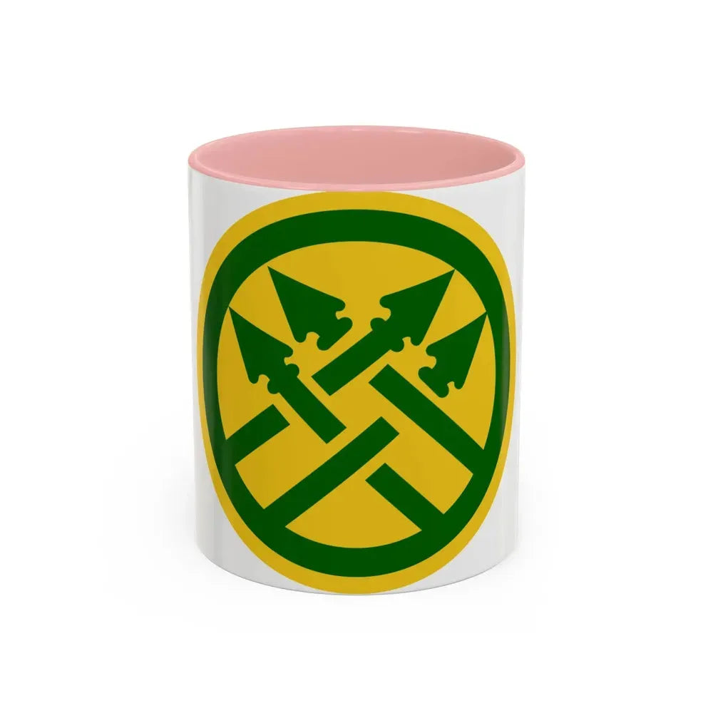 220th Military Police Brigade 2 (U.S. Army) Accent Coffee Mug 11oz Pink - Go Mug Yourself