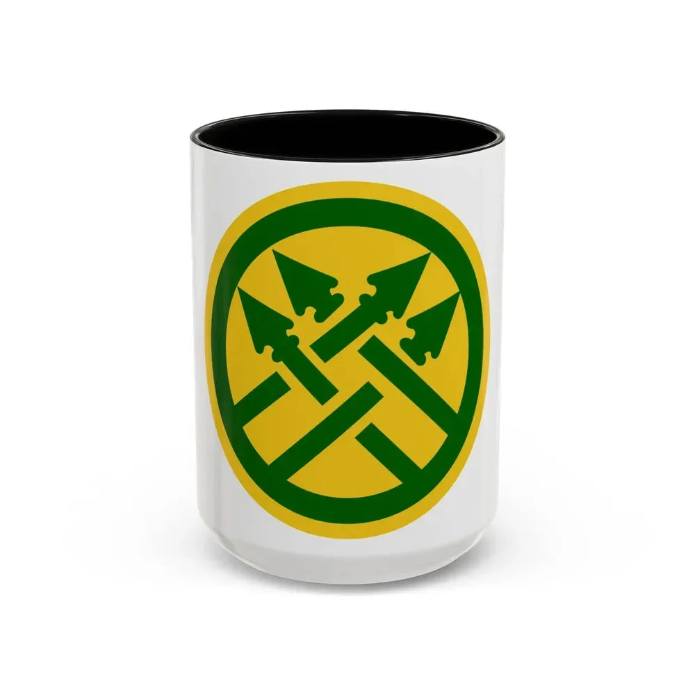220th Military Police Brigade 2 (U.S. Army) Accent Coffee Mug 15oz Black - Go Mug Yourself