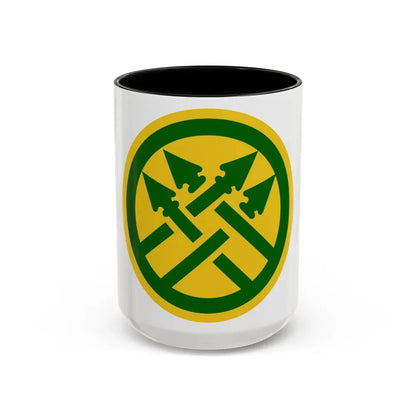 220th Military Police Brigade 2 (U.S. Army) Accent Coffee Mug 15oz Black - Go Mug Yourself