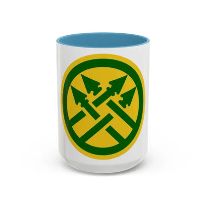220th Military Police Brigade 2 (U.S. Army) Accent Coffee Mug 15oz Light Blue - Go Mug Yourself