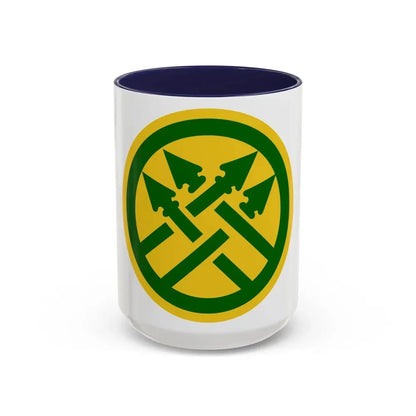 220th Military Police Brigade 2 (U.S. Army) Accent Coffee Mug 15oz Navy - Go Mug Yourself