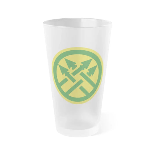 220th Military Police Brigade 2 (U.S. Army) Frosted Pint Glass 16oz Default Title - Go Mug Yourself