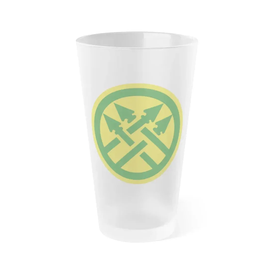 220th Military Police Brigade 2 (U.S. Army) Frosted Pint Glass 16oz Default Title - Go Mug Yourself