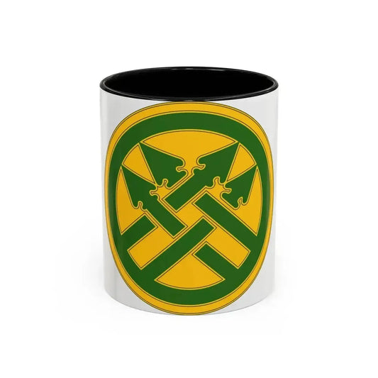 220th Military Police Brigade (U.S. Army) Accent Coffee Mug 11oz Black - Go Mug Yourself