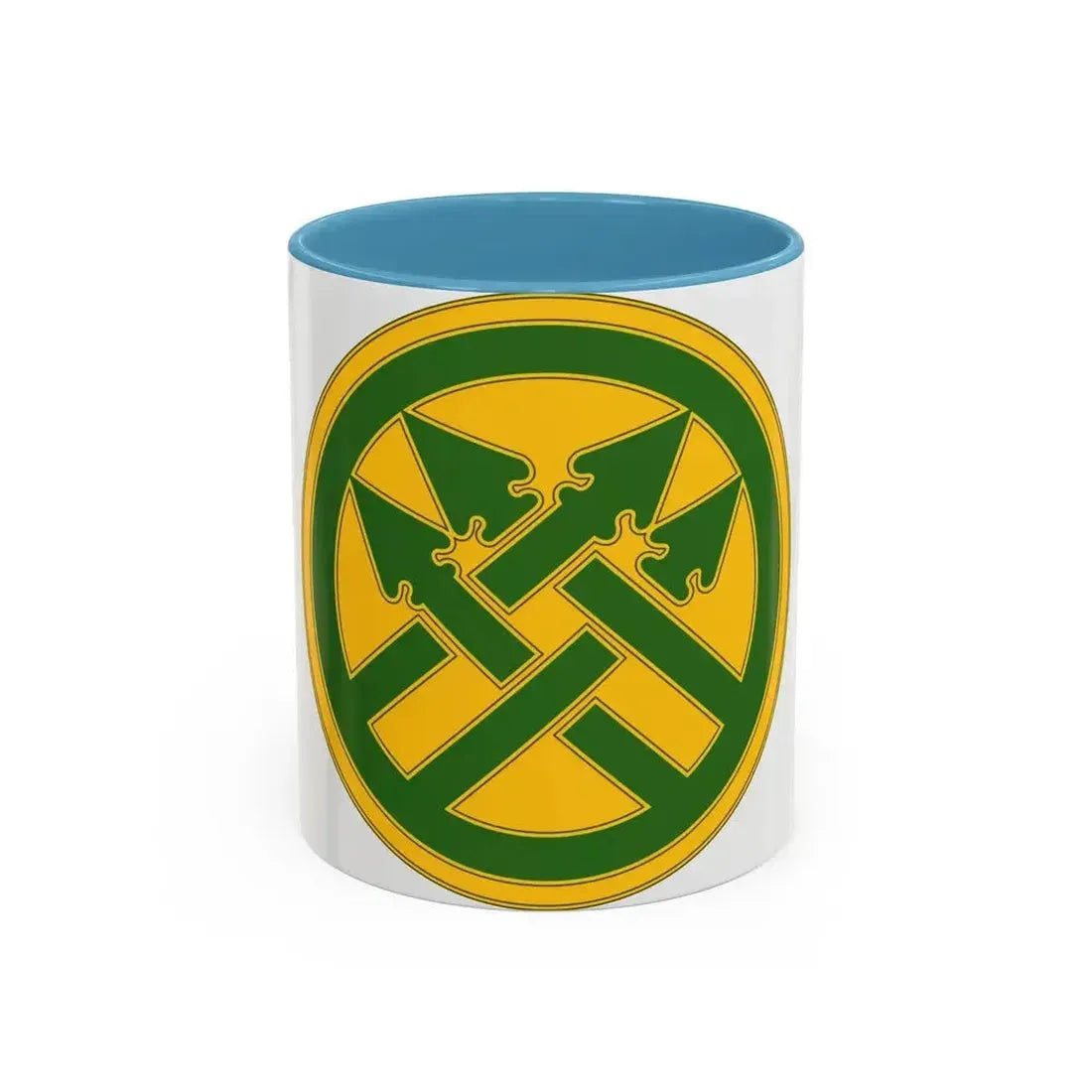 220th Military Police Brigade (U.S. Army) Accent Coffee Mug 11oz Light Blue - Go Mug Yourself