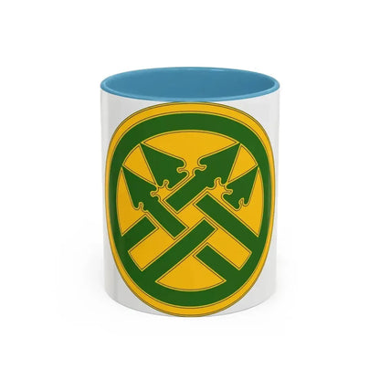 220th Military Police Brigade (U.S. Army) Accent Coffee Mug 11oz Light Blue - Go Mug Yourself
