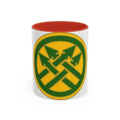 220th Military Police Brigade (U.S. Army) Accent Coffee Mug 11oz Red - Go Mug Yourself