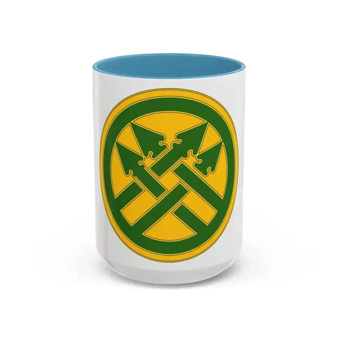 220th Military Police Brigade (U.S. Army) Accent Coffee Mug 15oz Light Blue - Go Mug Yourself