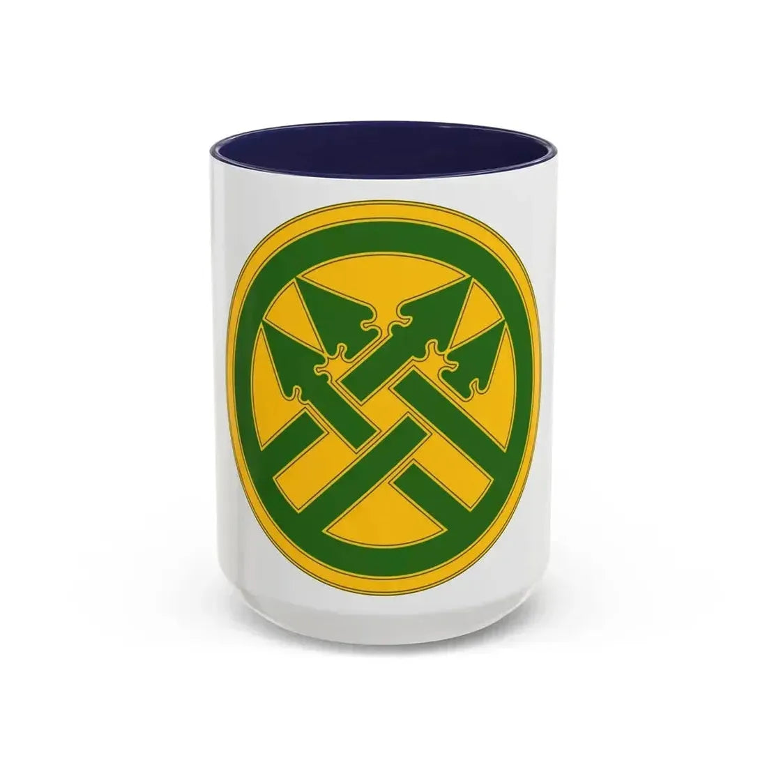 220th Military Police Brigade (U.S. Army) Accent Coffee Mug 15oz Navy - Go Mug Yourself
