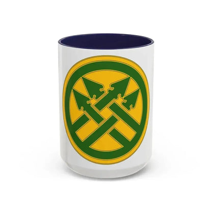 220th Military Police Brigade (U.S. Army) Accent Coffee Mug 15oz Navy - Go Mug Yourself