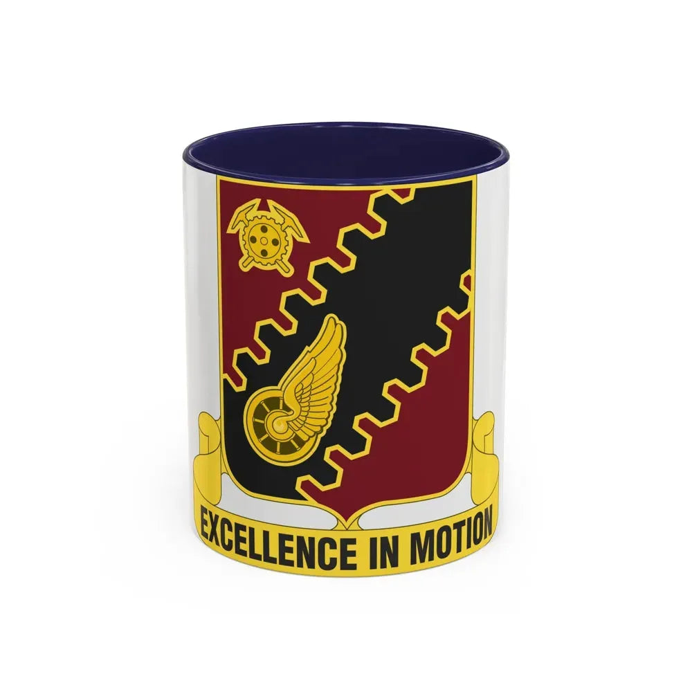 220th Transportation Battalion (U.S. Army) Accent Coffee Mug 11oz Navy - Go Mug Yourself