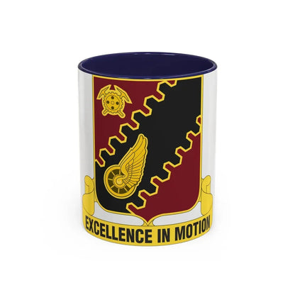 220th Transportation Battalion (U.S. Army) Accent Coffee Mug 11oz Navy - Go Mug Yourself