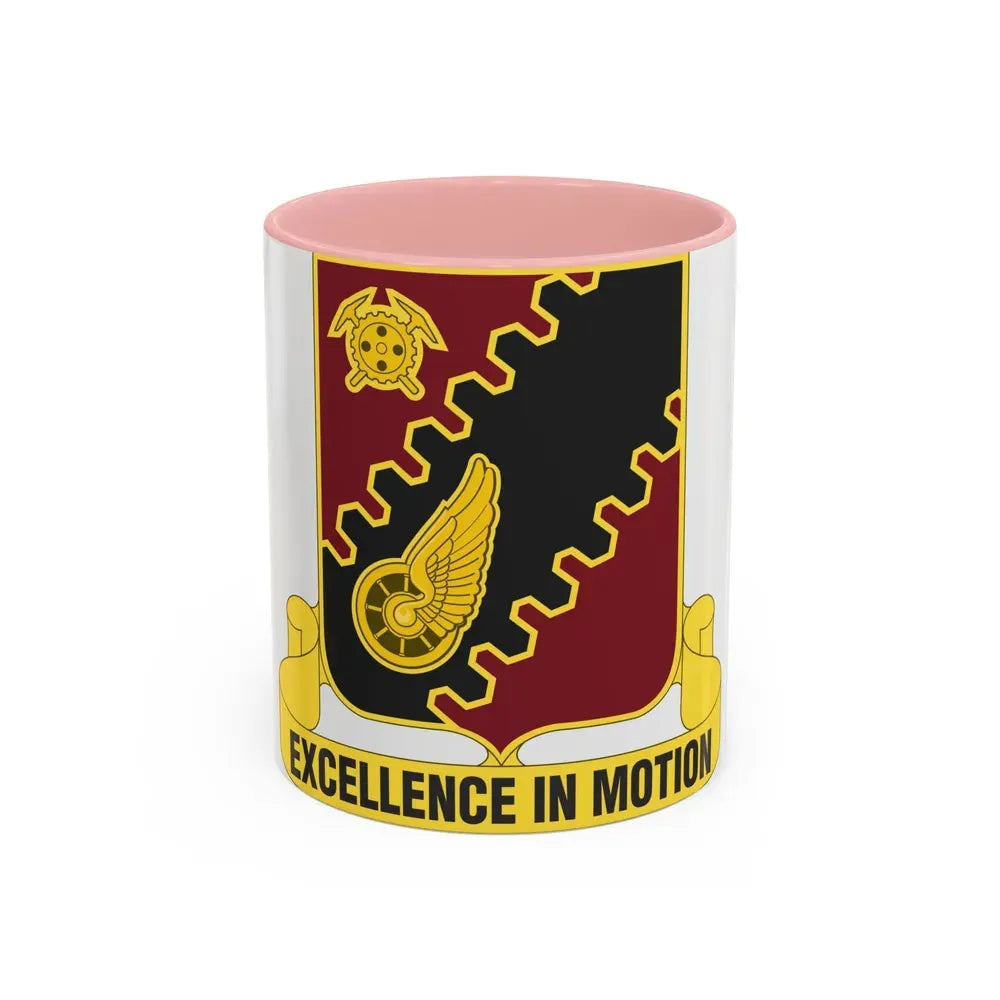 220th Transportation Battalion (U.S. Army) Accent Coffee Mug 11oz Pink - Go Mug Yourself