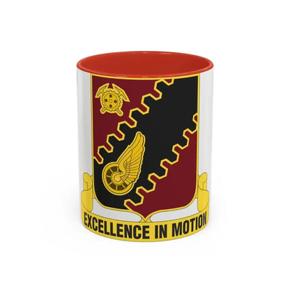 220th Transportation Battalion (U.S. Army) Accent Coffee Mug 11oz Red - Go Mug Yourself