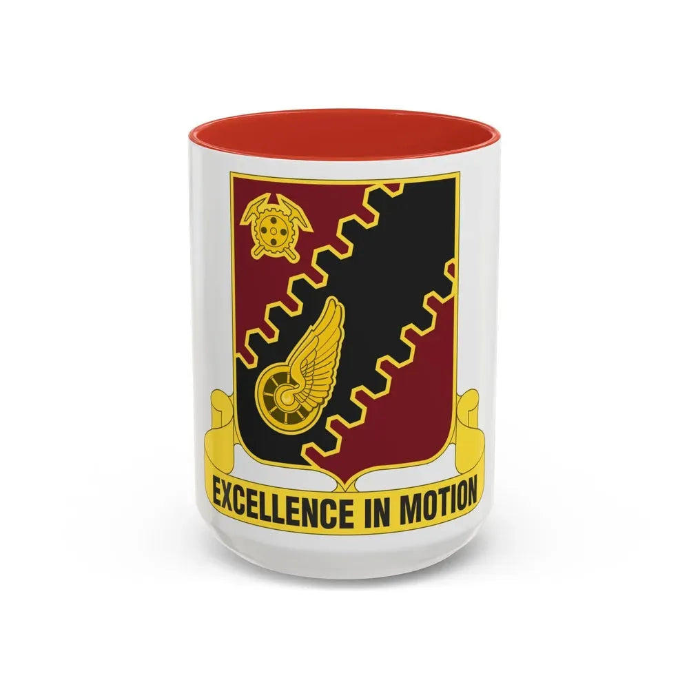 220th Transportation Battalion (U.S. Army) Accent Coffee Mug 15oz Red - Go Mug Yourself