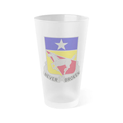 221 Cavalry Regiment (U.S. Army) Frosted Pint Glass 16oz-Go Mug Yourself