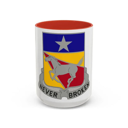 221 Cavalry Regiment (U.S. Army) Accent Coffee Mug 15oz Red - Go Mug Yourself