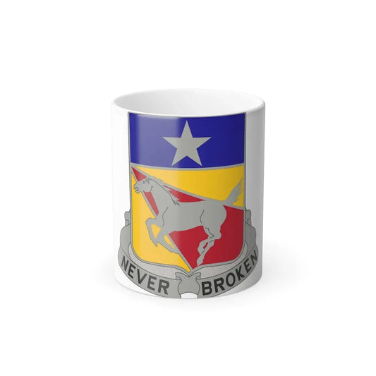221 Cavalry Regiment (U.S. Army) Color Changing Coffee Mug 11oz - Go Mug Yourself