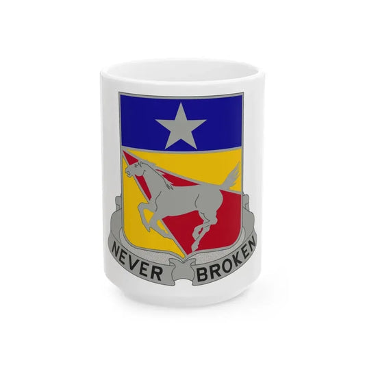 221 Cavalry Regiment (U.S. Army) White Coffee Mug 15oz - Go Mug Yourself
