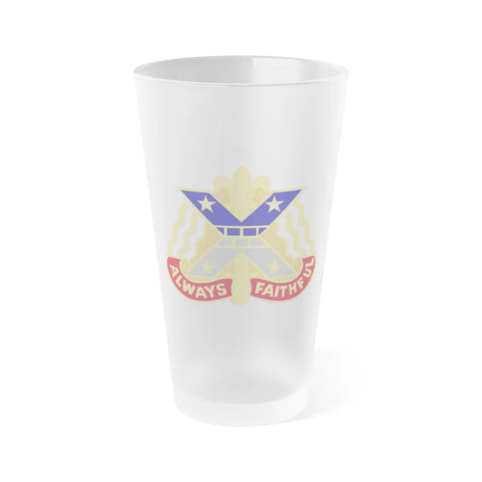 221 Engineer Group (U.S. Army) Frosted Pint Glass 16oz-Go Mug Yourself