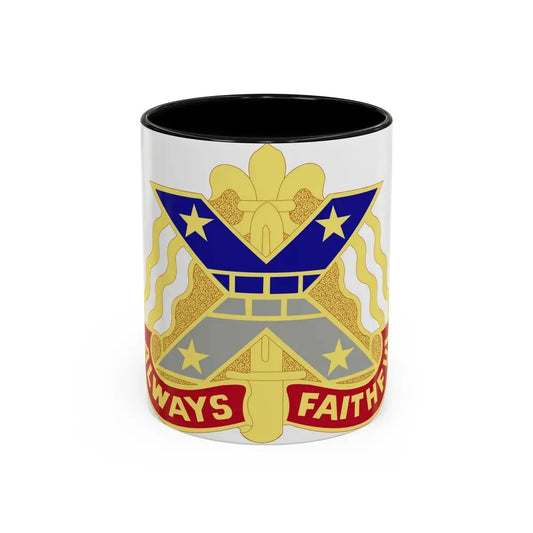 221 Engineer Group (U.S. Army) Accent Coffee Mug 11oz Black - Go Mug Yourself