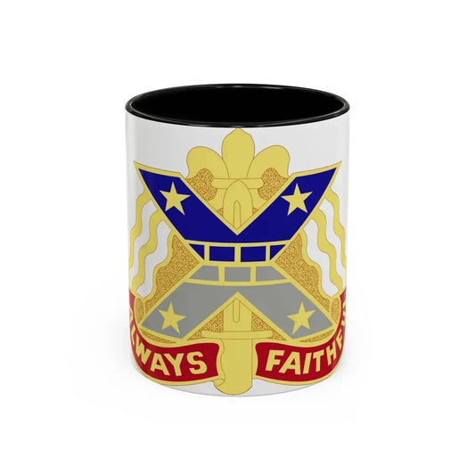221 Engineer Group (U.S. Army) Accent Coffee Mug 11oz Black - Go Mug Yourself