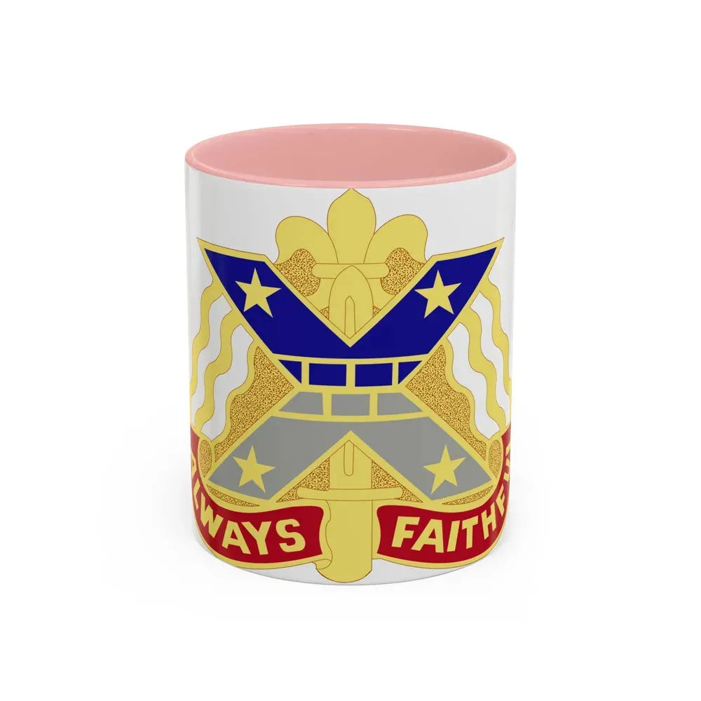 221 Engineer Group (U.S. Army) Accent Coffee Mug 11oz Pink - Go Mug Yourself