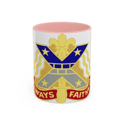 221 Engineer Group (U.S. Army) Accent Coffee Mug 11oz Pink - Go Mug Yourself