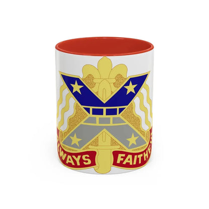 221 Engineer Group (U.S. Army) Accent Coffee Mug 11oz Red - Go Mug Yourself