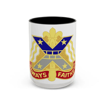 221 Engineer Group (U.S. Army) Accent Coffee Mug 15oz Black - Go Mug Yourself