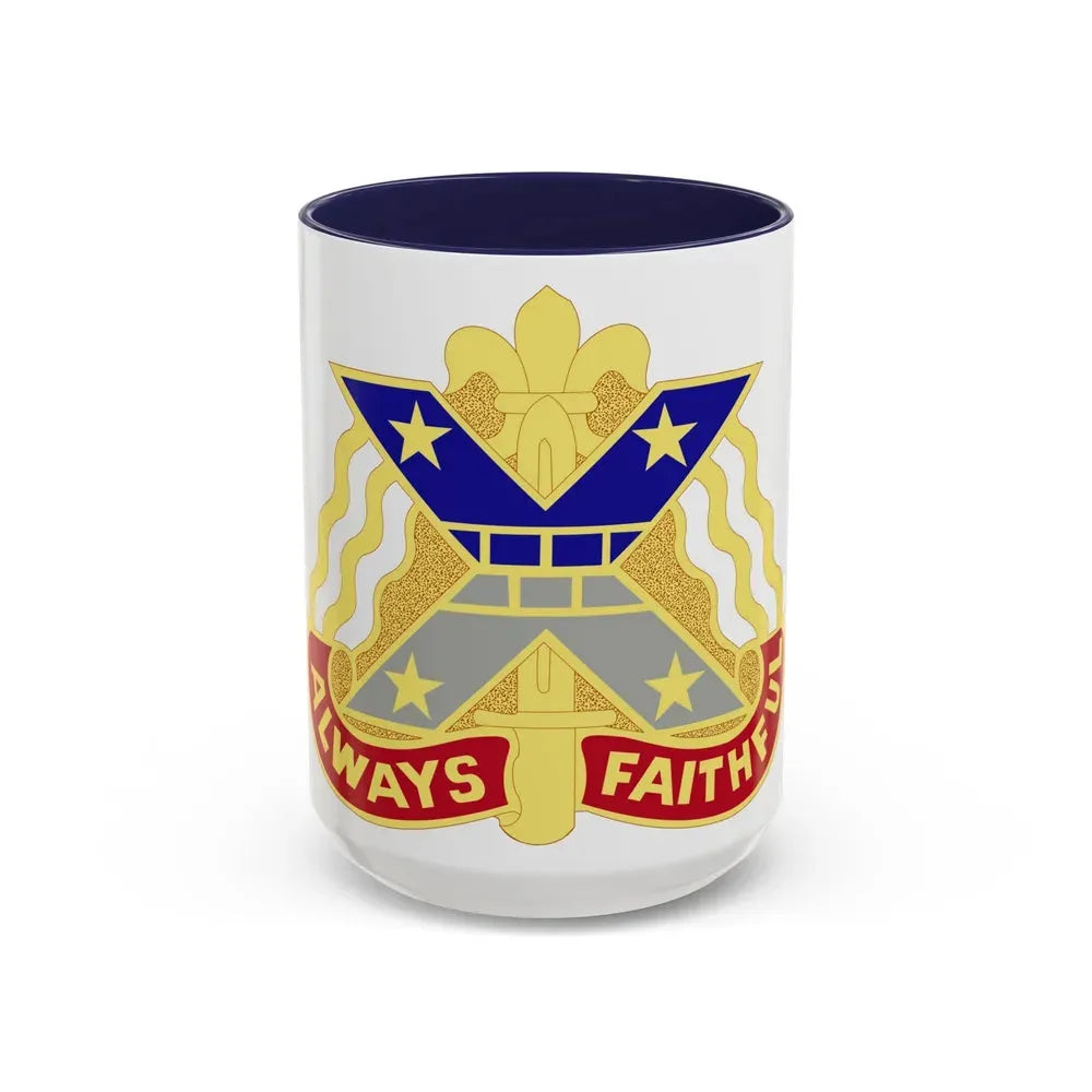 221 Engineer Group (U.S. Army) Accent Coffee Mug 15oz Navy - Go Mug Yourself