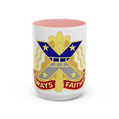 221 Engineer Group (U.S. Army) Accent Coffee Mug 15oz Pink - Go Mug Yourself